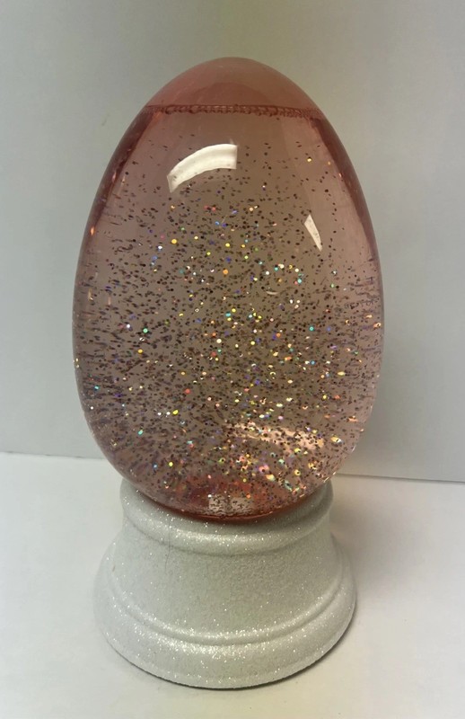 Illuminated Pink Glittered Egg by Valerie Easter & Home Decor 9 Inches Tall gallery