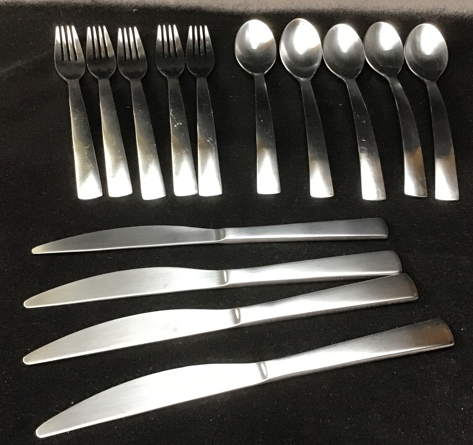 Gourmet Settings CARRY ON SATIN/PARK MATTE 18/0 Flatware - 14 Mixed Pieces gallery