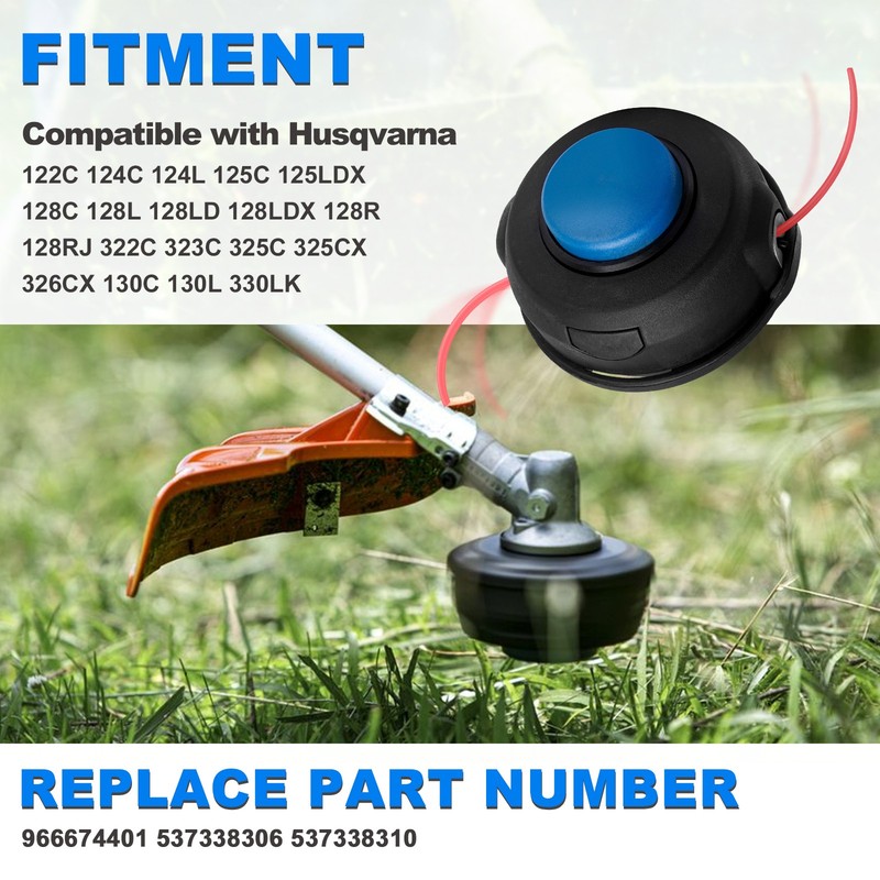 5-Pack T25 Tap String Trimmer Head Fits Husqvarna 966674401 122C 124C 124L 125C gallery