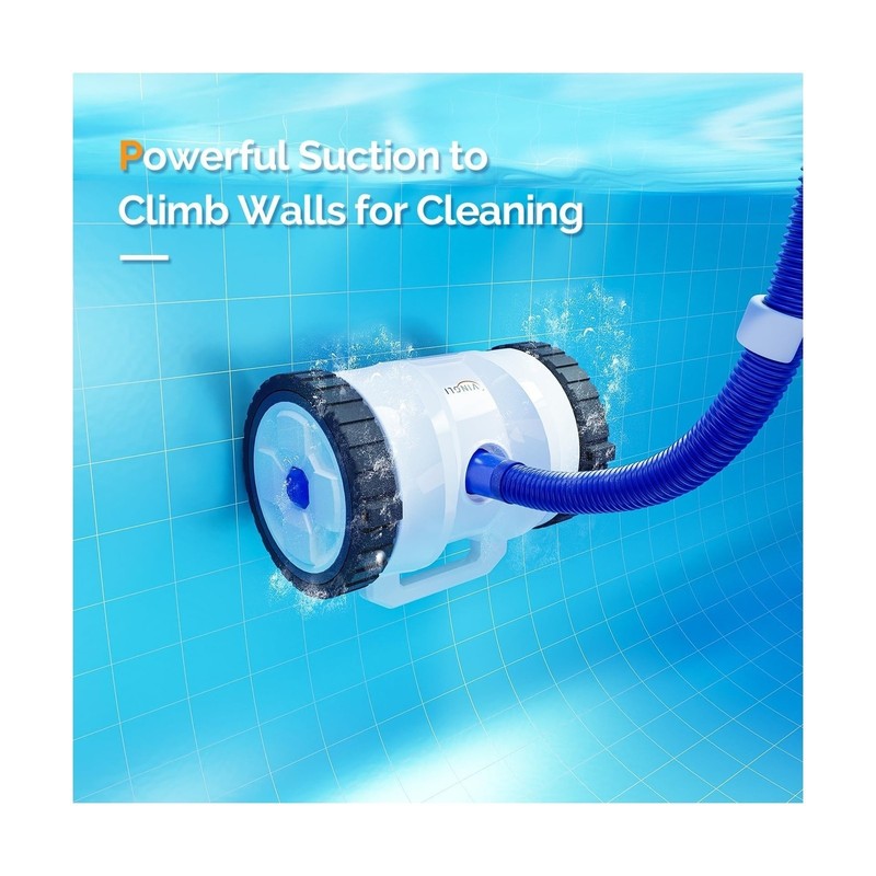 (2025 Upgrade) VINGLI Automatic Suction-Side Pool Vacuum Cleaner, Powerful Wa... gallery
