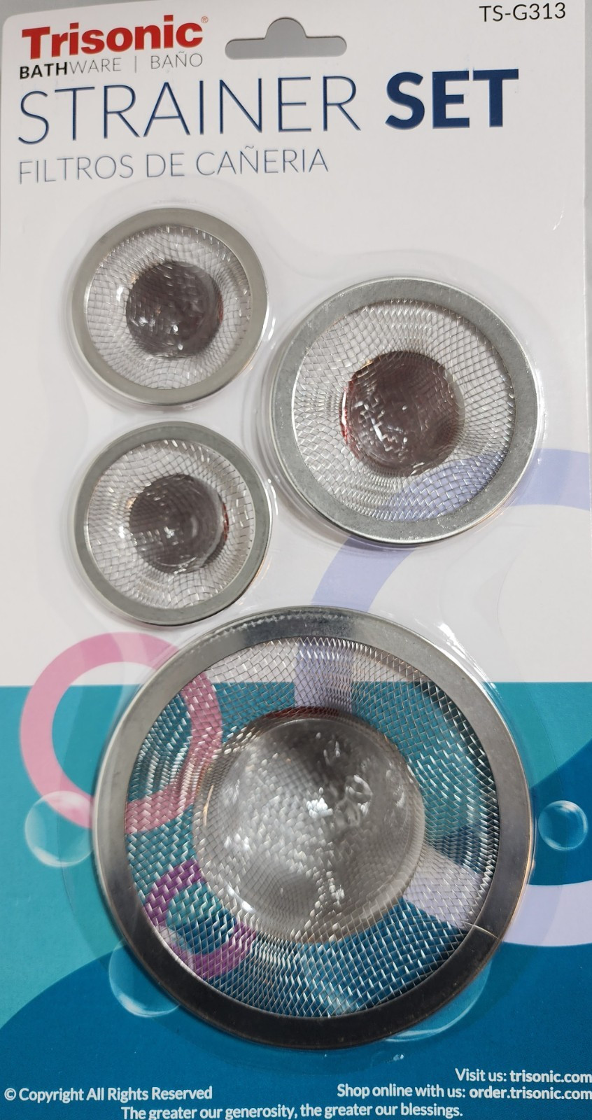 4 Pcs Stainless Steel Mesh Drain Strainer Shower Tub Kitchen Bathroom Sink gallery