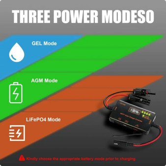 10A 12V MPPT MINI Solar Charge Controller with LCD for LiFePO4,AGM,Gel Battery gallery
