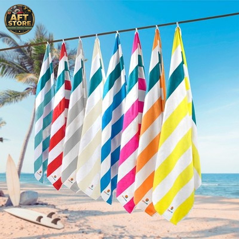 Sun Cube Microfiber Beach Towel - Quick Dry Sand Free 78"x35" Beige gallery