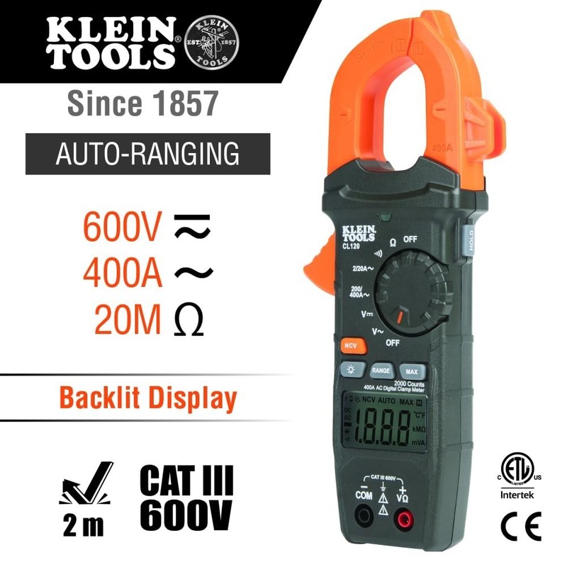 Electrical Testing Kit with Clamp Meter and Non-Contact Voltage Functions gallery