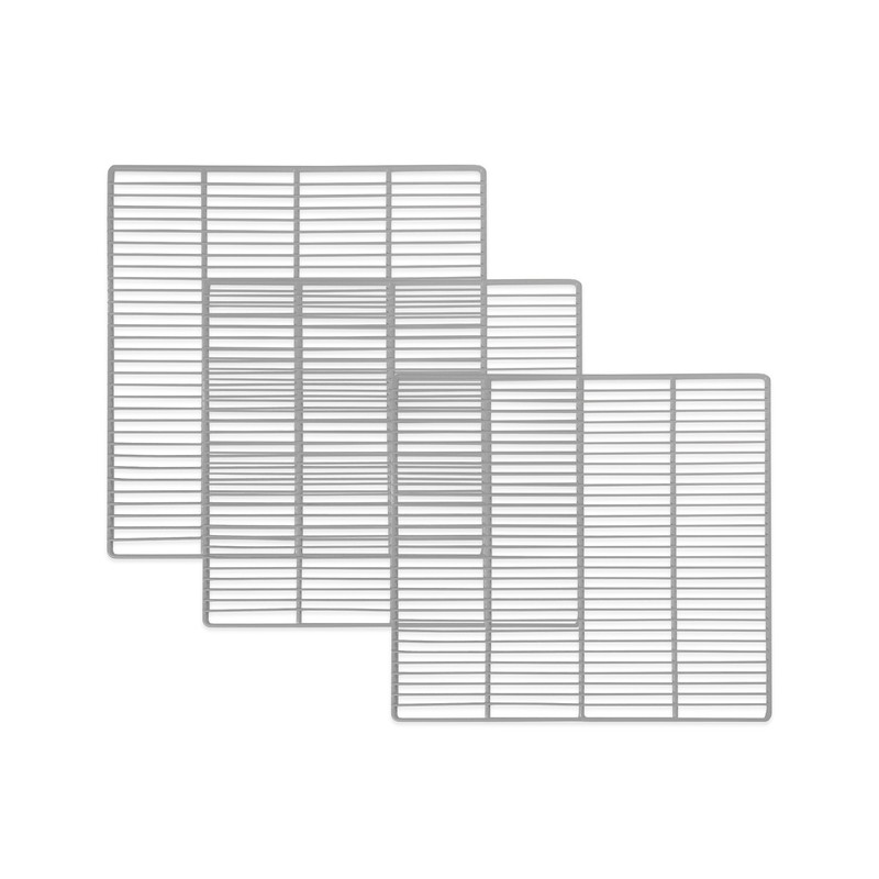 Replacement type 3-piece shelf for commercial refrigerator gallery