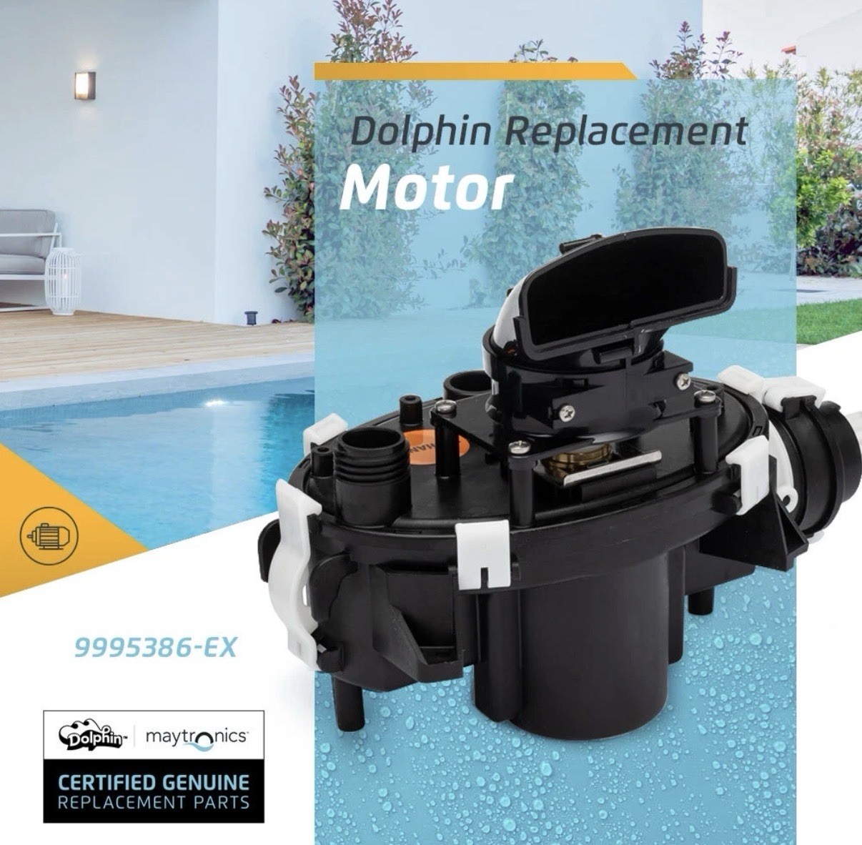 Maytronics Motor Unit Dolphin Robotic Pool Cleaner 9995386-EX NEW W/ Warranty gallery