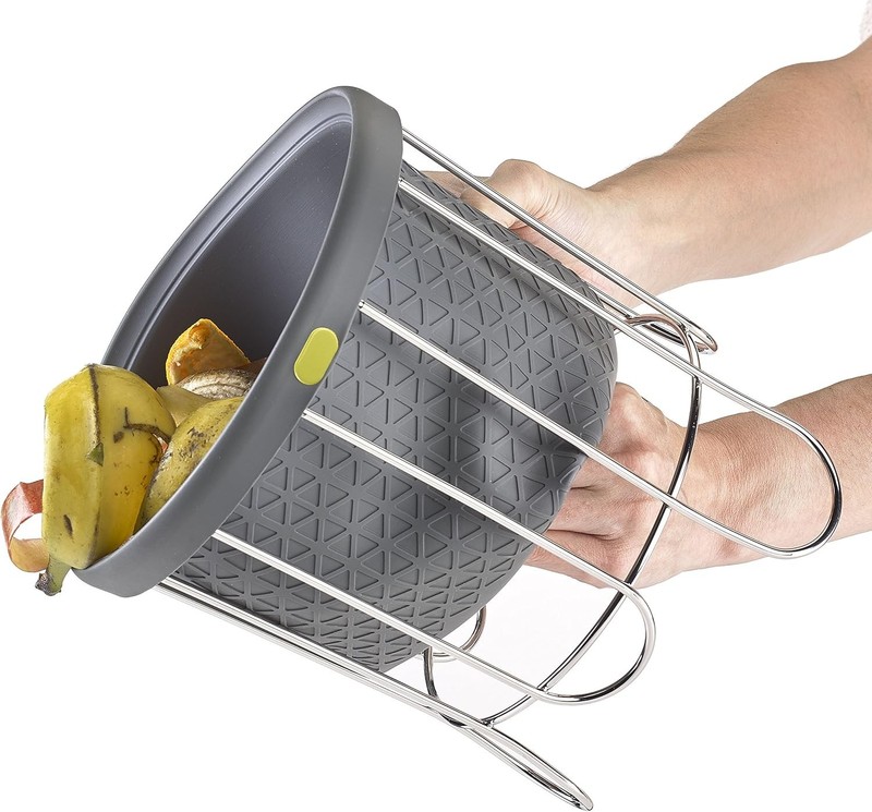 Kitchen Composter-Flexible Silicone Bucket inverts Emptying & Cleaning no Need gallery