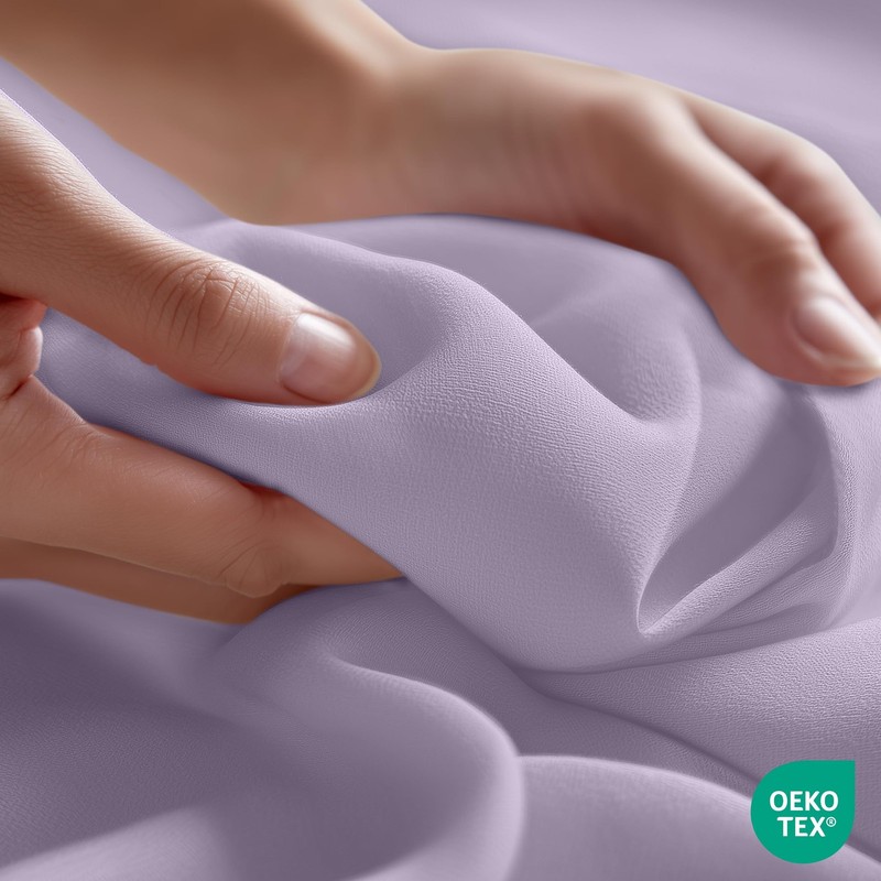 Utopia Bedding Flat Sheet 1 Pack Queen, Lavender Soft Brushed Microfiber Fa... gallery