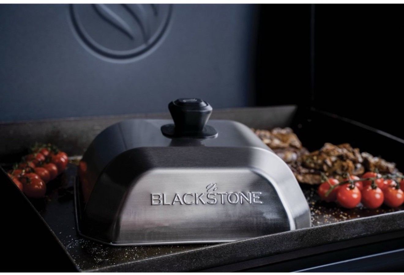 Blackstone Stainless Steel Griddle Dome Silver Easy Clean Plastic Handle gallery
