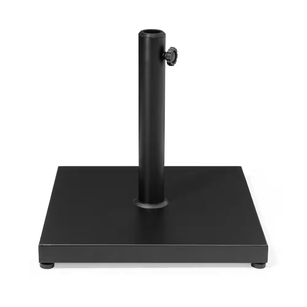 55 Lbs. Weighted Patio Umbrella Base Fits Pole Sizes 1.37 - 1.9 In. Concrete Out gallery