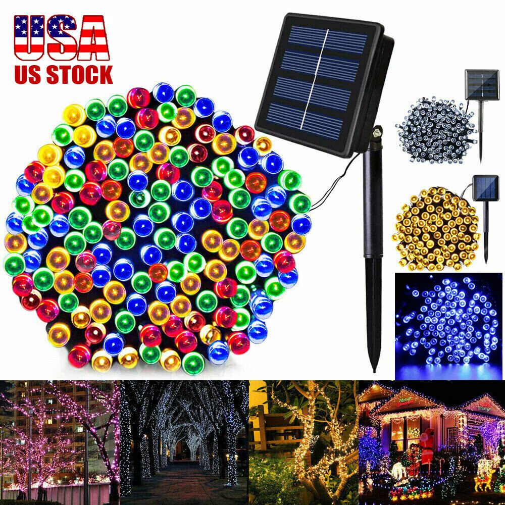 Solar Powered String Lights Outdoor Garden Decor Yard Landscape Xmas Fairy Light