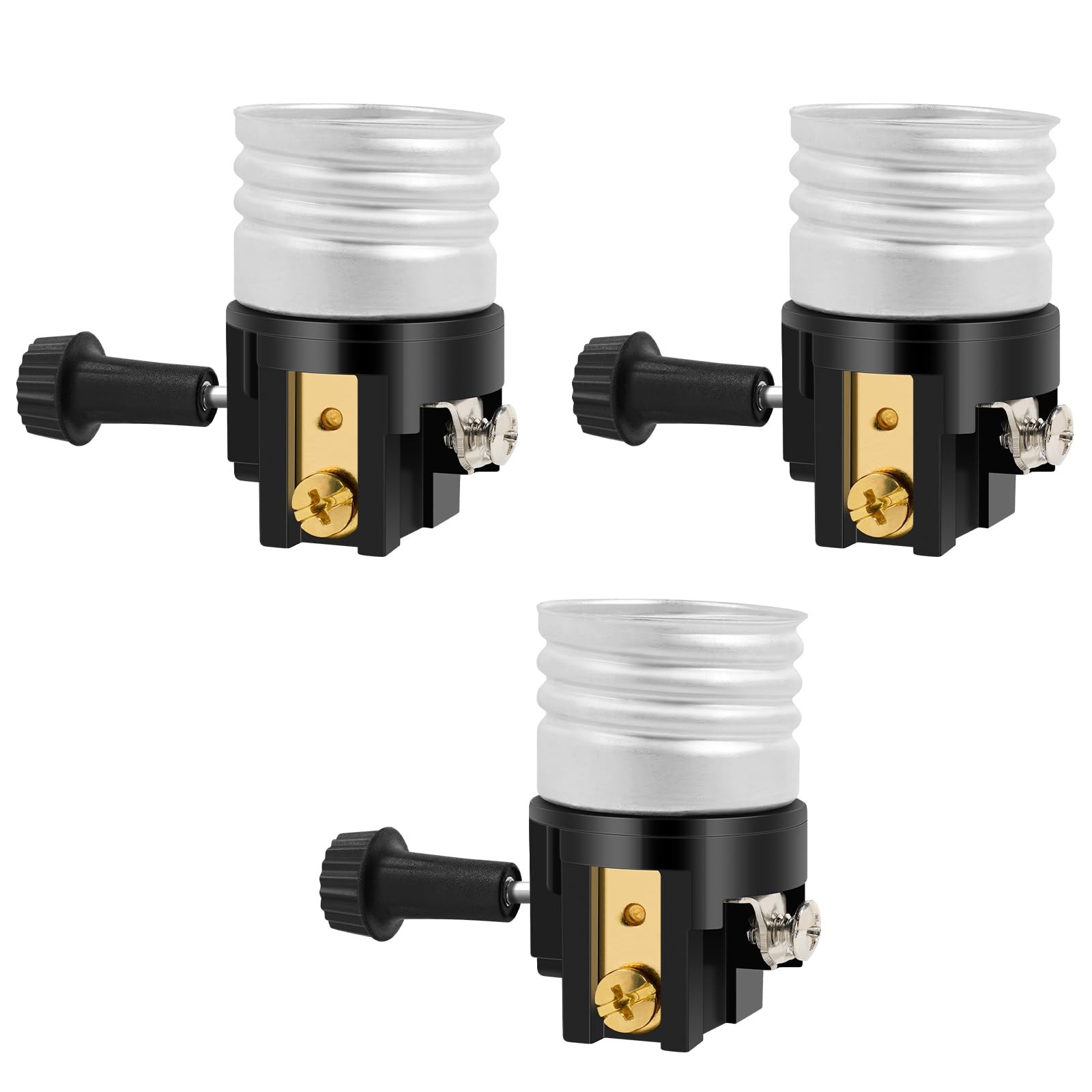 E26 Light Socket Replacement with On/Off Switch for Lamps (3 Pack) gallery