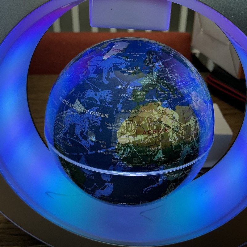 Magnetic Levitating Floating Globe World Map LED Light Night Lamp Home Decor gallery