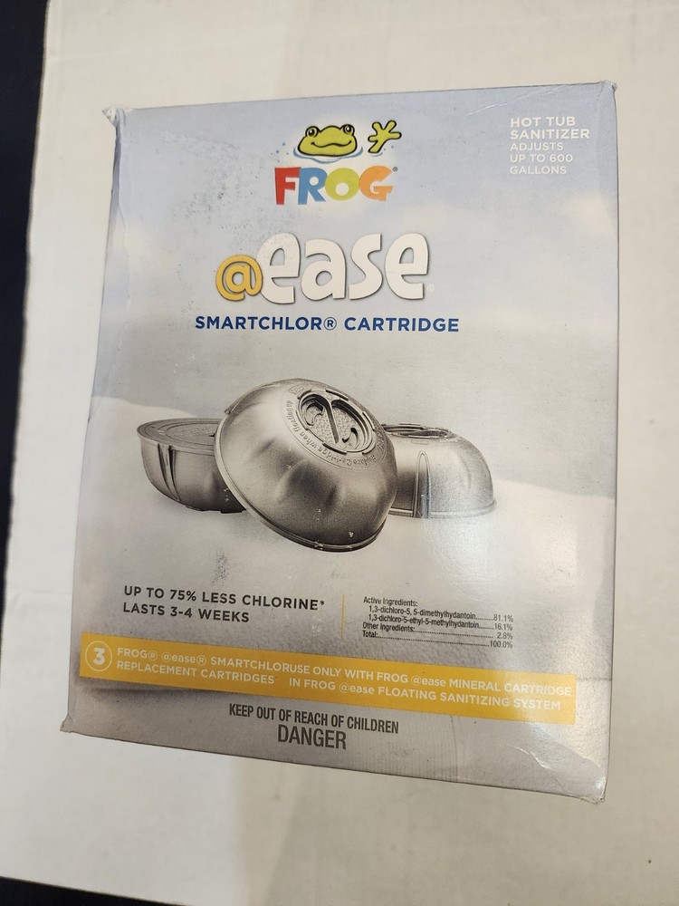 FROG @ease Replacement SmartChlor Cartridge - 3 PACK Use With Hot Tubs