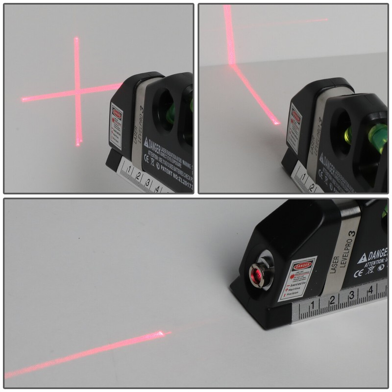 MULTIPURPOSE LD EQUIPMENT MEASURING HORIZONTAL VERTICAL HANDY LASER BUBBLE LEVEL gallery