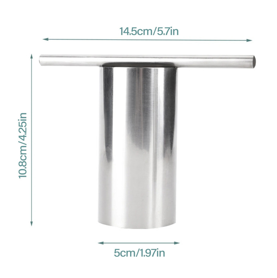 1 pc Stainless Steel Watermelon Cutter Puncher Round Slicer Fruit Opener Tool gallery