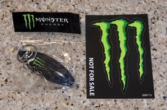 Monster Energy Bundle Monster CLAW Logo Sticker + PROMO Surfboard Bottle Opener