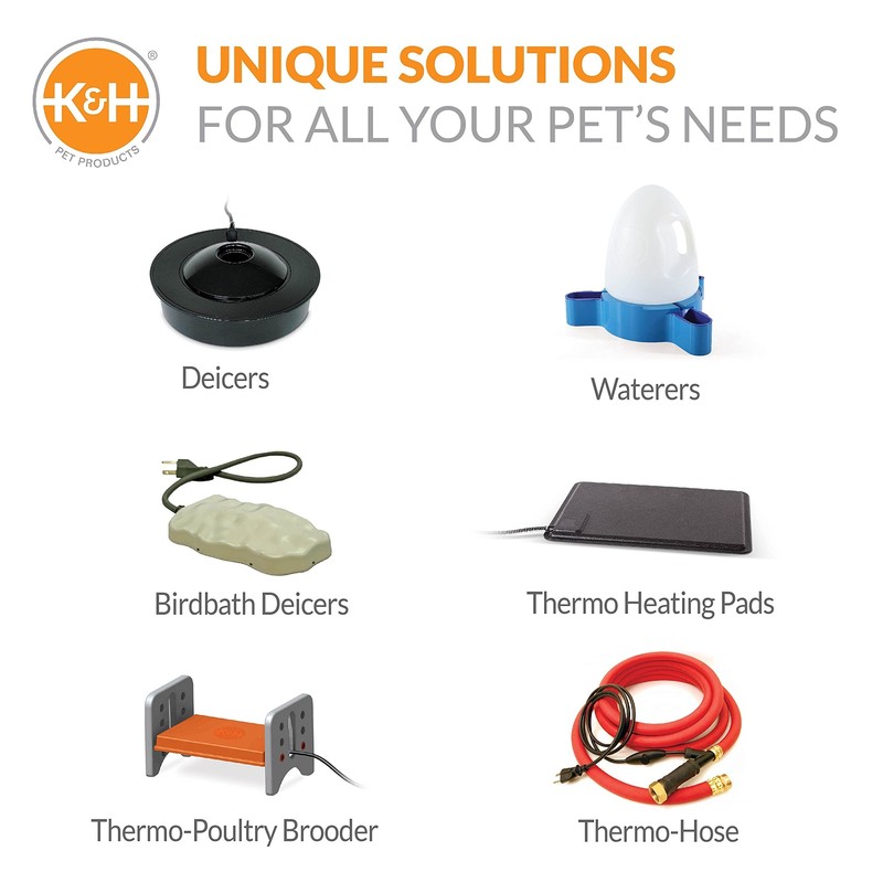 K&H Pet Products Thermo-Pond Perfect Climate Submersible Pond Deicer Gray 8" x gallery