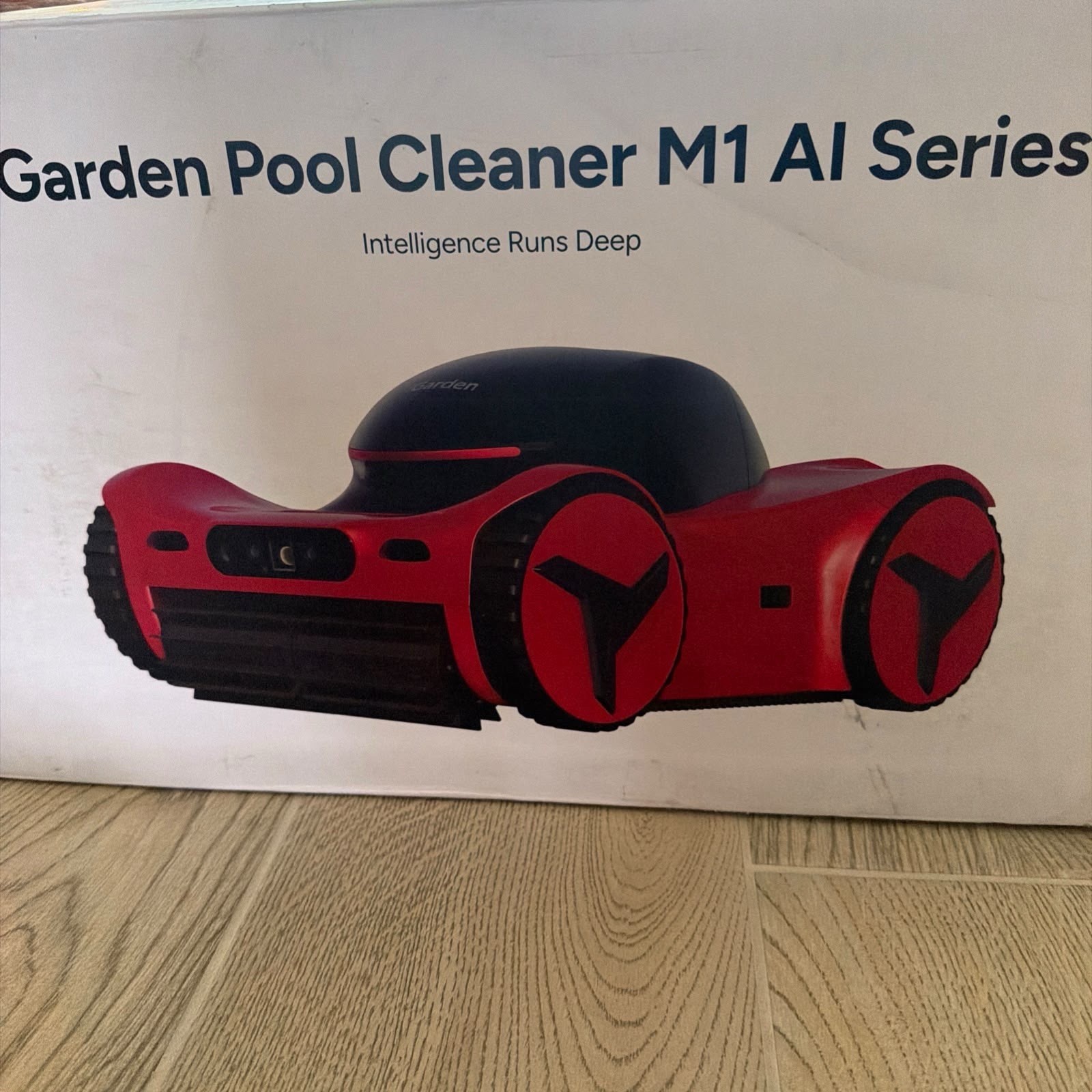 iGarden M1 AI Series Robotic Pool Cleaner Dual Camera In-Ground Red/Black gallery