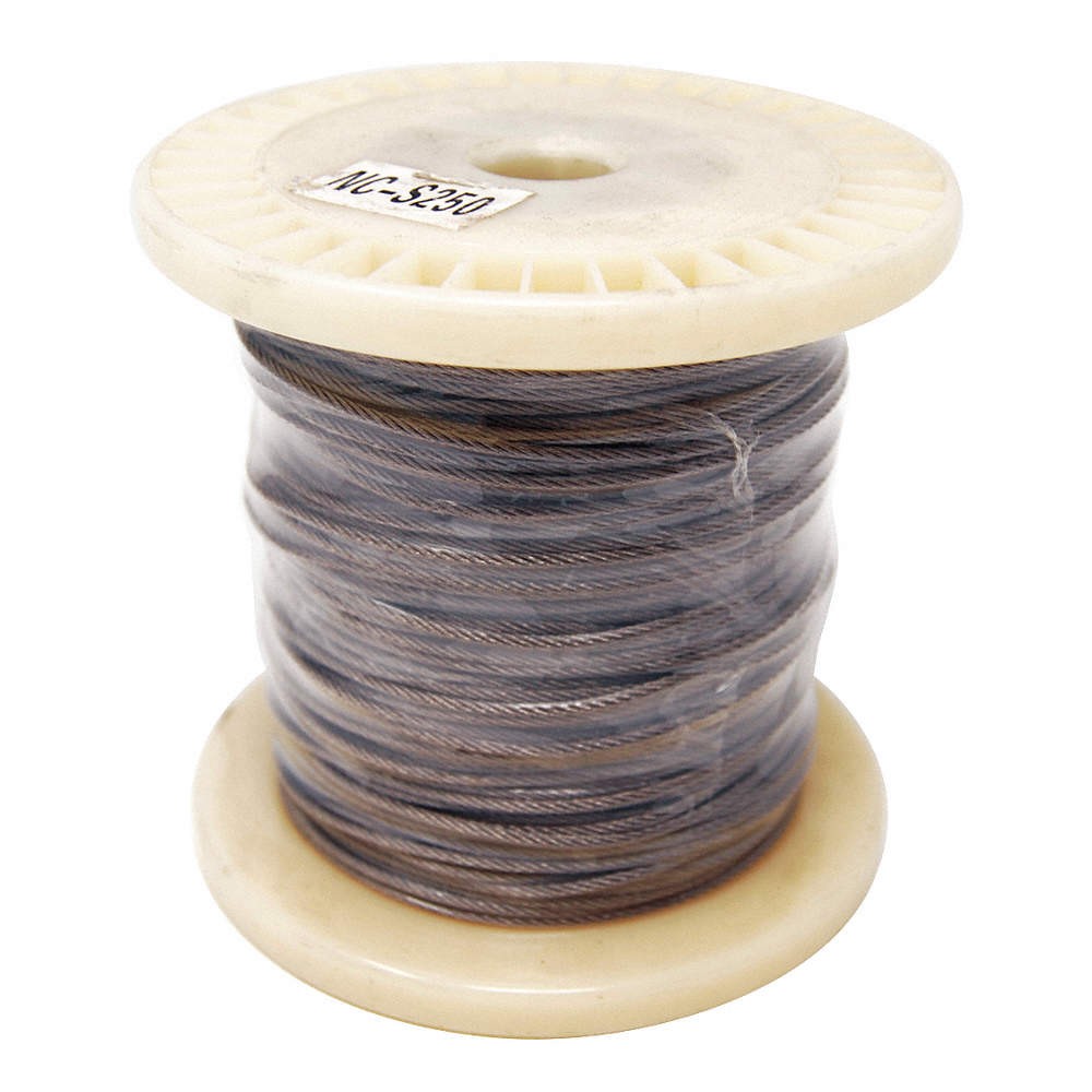 BIRD BARRIER Netting Perimeter Cable,250ft W,1/8 in H 436G69