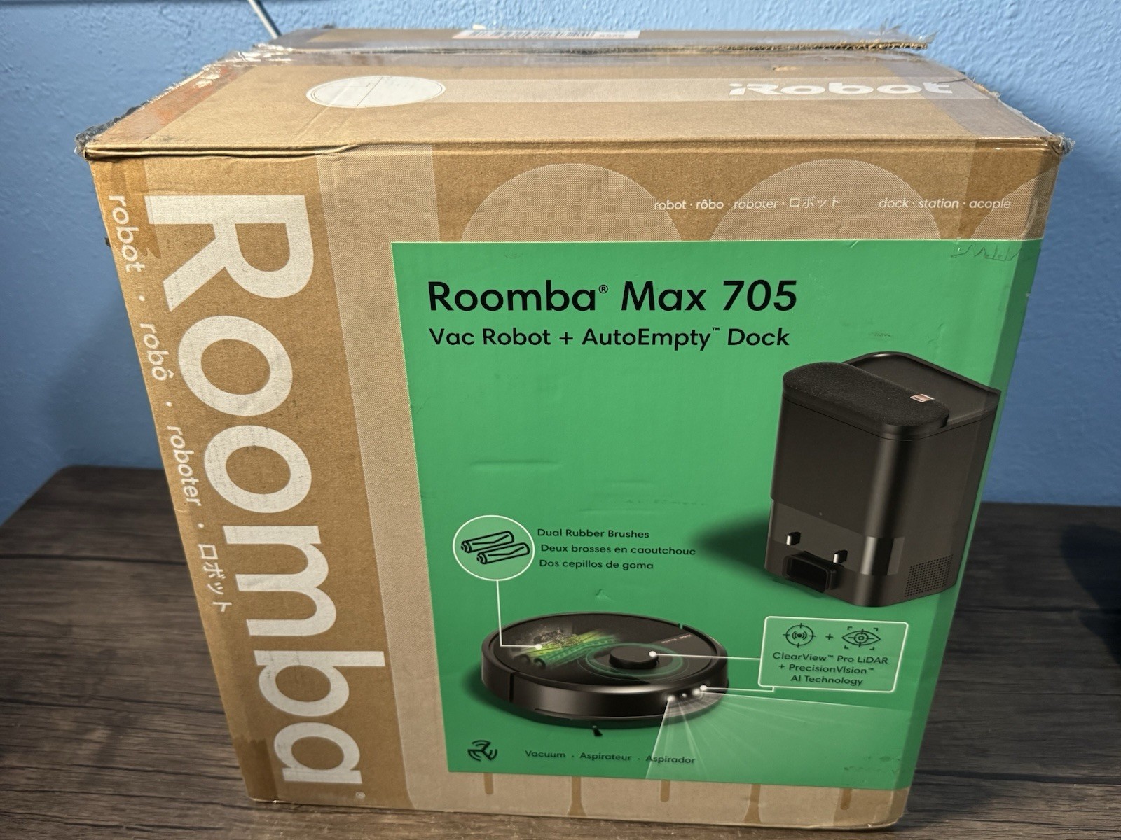 iRobot Roomba Max 705 Robot Vacuum + AutoEmpty Dock, Strong Suction NEW OPEN BOX gallery