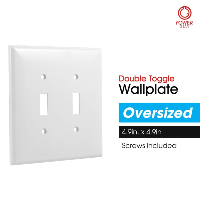 Double Wall Plates Cover, 2 Gang, Light switch cover, 0.32" x 4.47", Outlet C... gallery