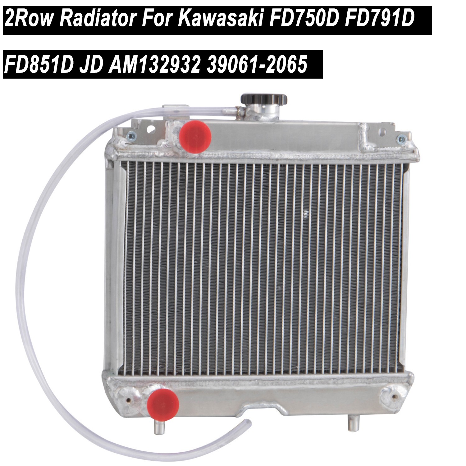 2-Row Radiator For Kawasaki FD750D FD791D FD851D JD AM132932 39061-2065 gallery