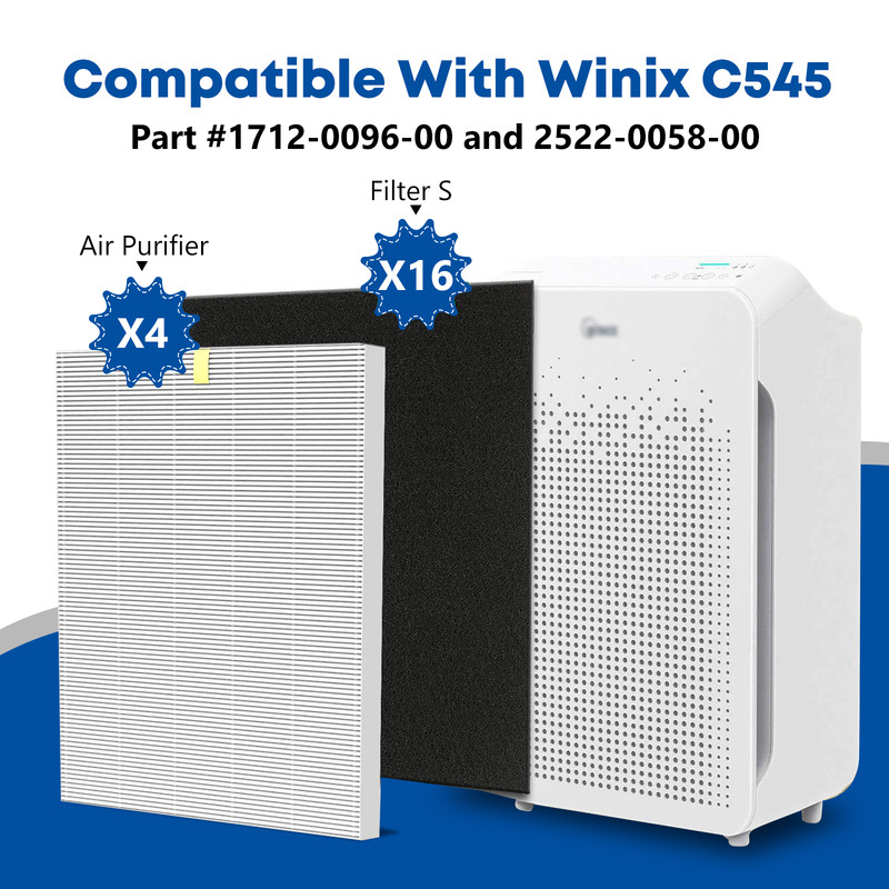 (4+16) C545 HEPA Replacement Filter S Compatible with Winix C545 Air Purifier gallery