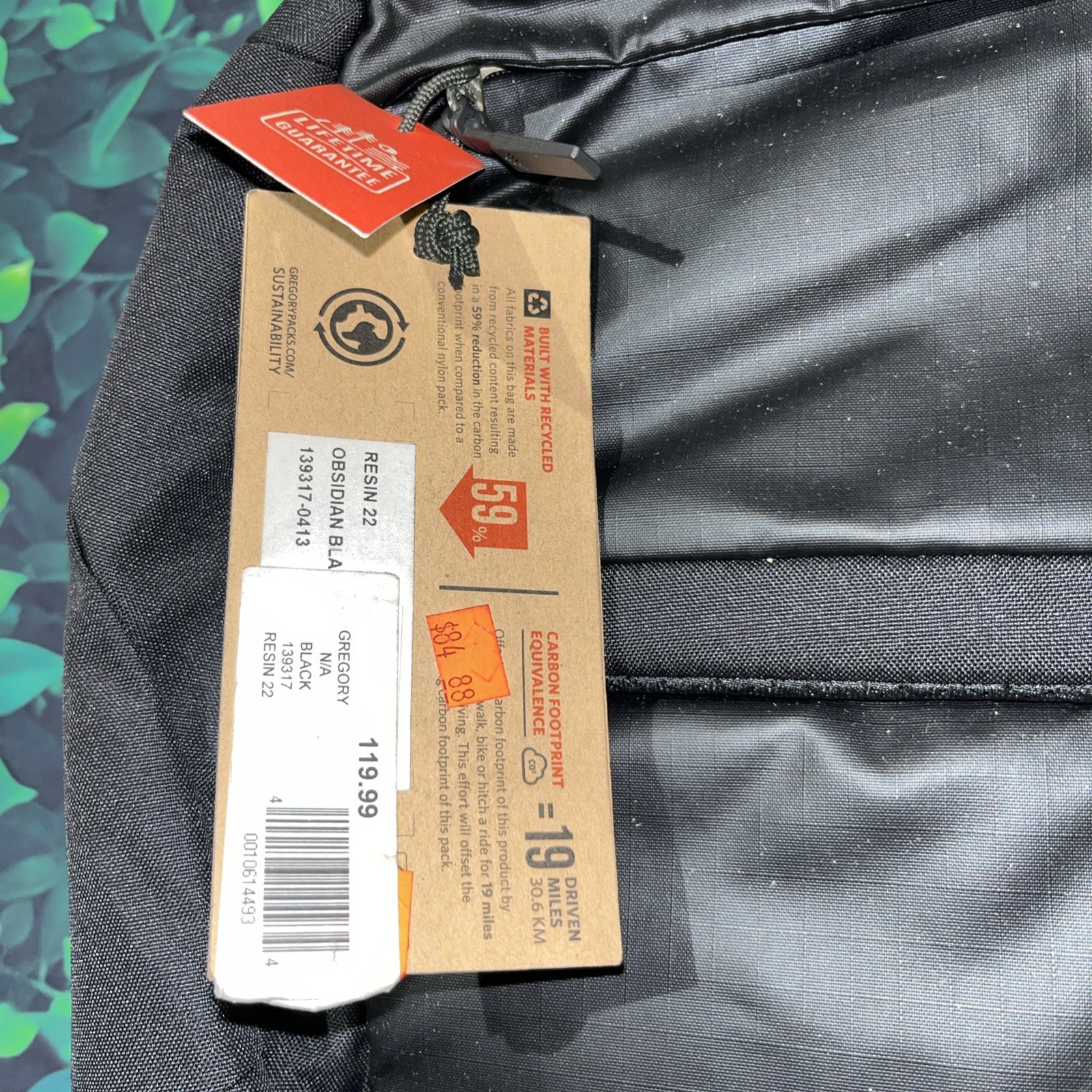 Gregory Resin 22 Black Backpack With Defects  2
