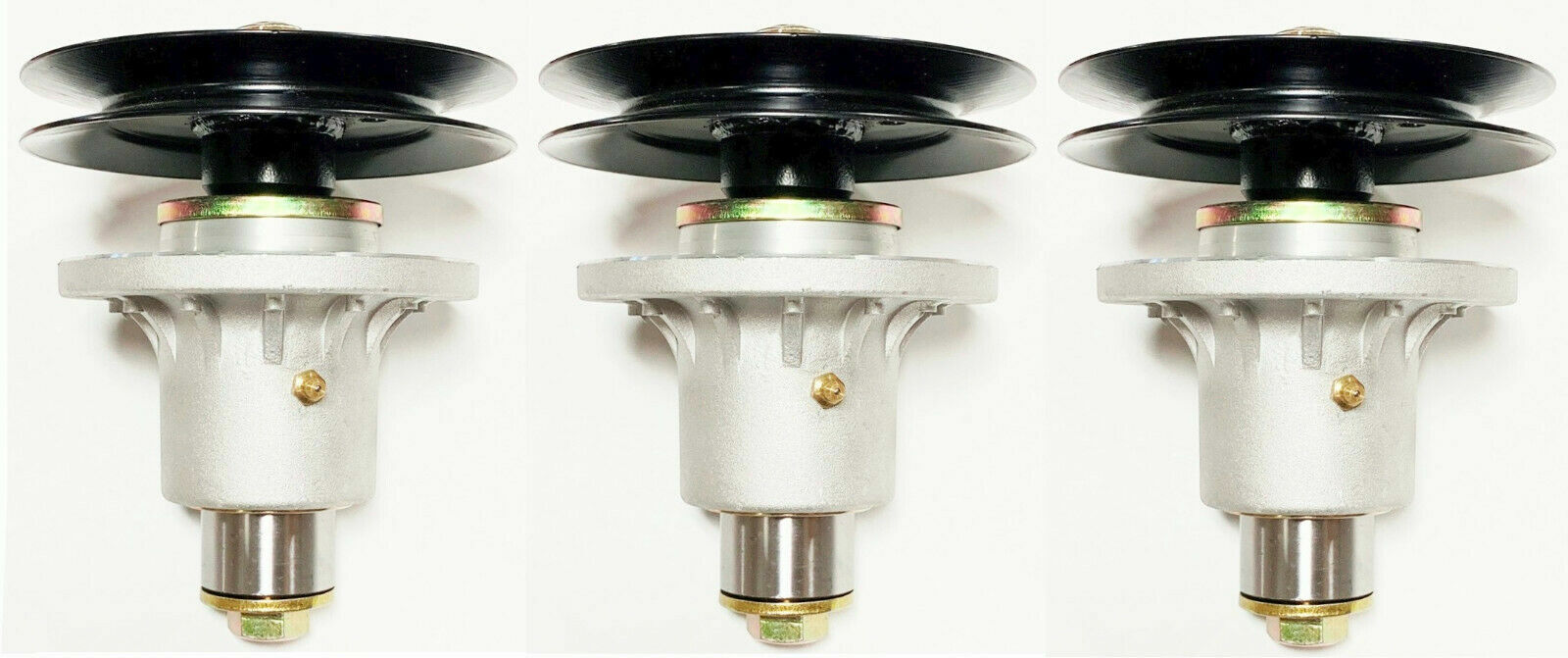 3 Spindles for Exmark 103-1105 & Pulley 1-413424 6-1/4 OD For 48" Deck Lazer Z gallery