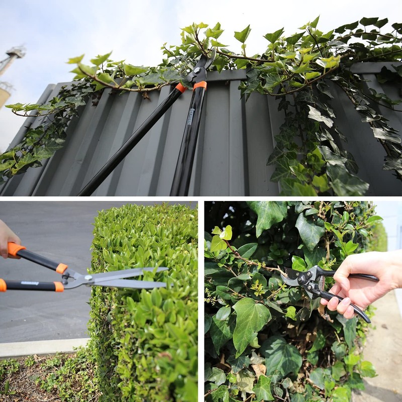 3 Piece Combo Garden Tool Set with Lopper Hedge Shears Pruner Shears Garden Kit gallery
