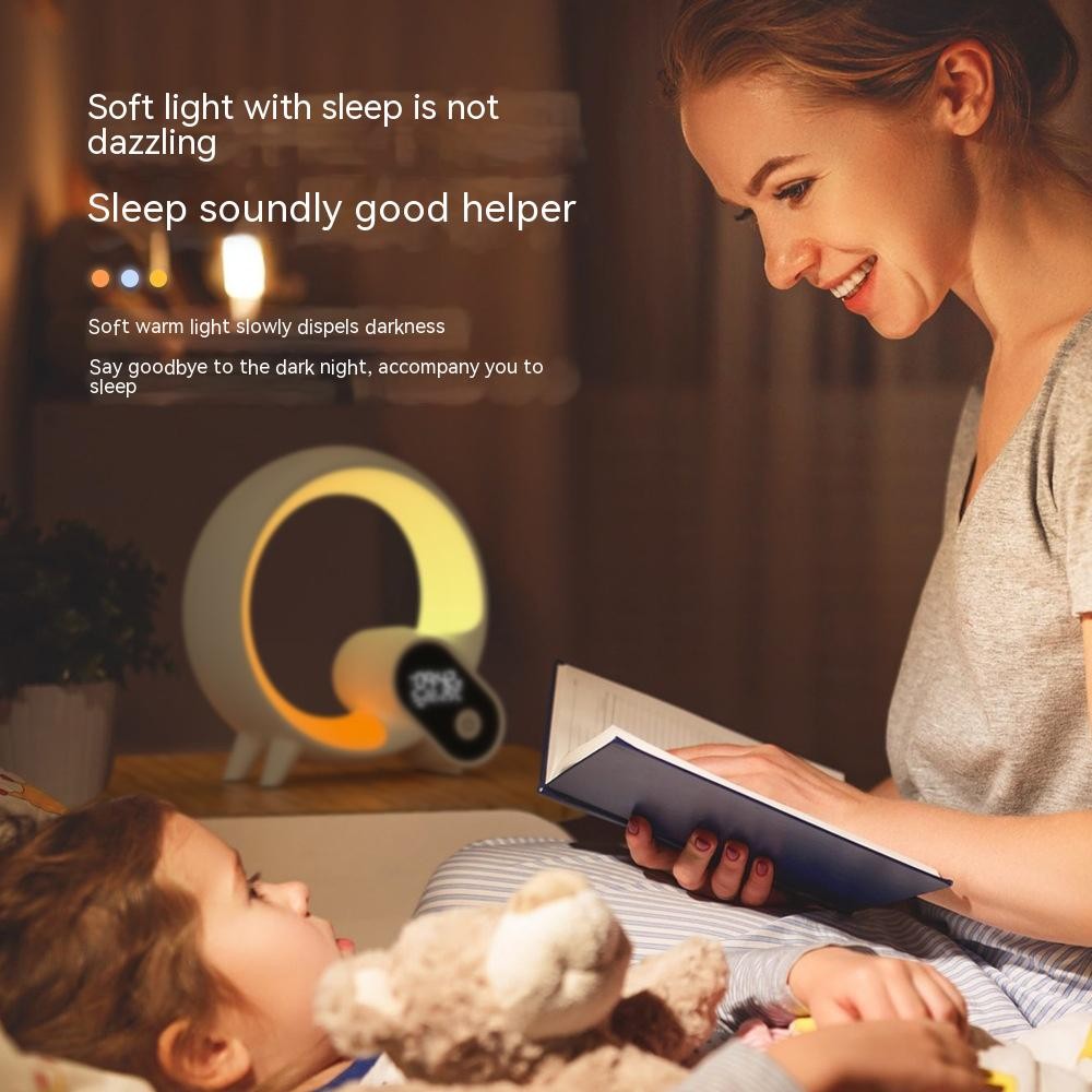Creative Q Light Analog Sunrise Digital Display Alarm Clock Bluetooth Audio Inte gallery