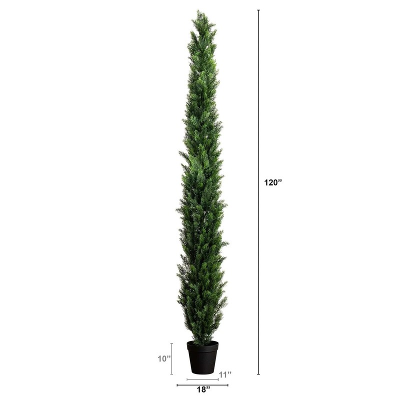 10’ Topiary Cedar Pine Artificial Tree Home Decor UV Indoor/Outdoor. Retail $379 gallery