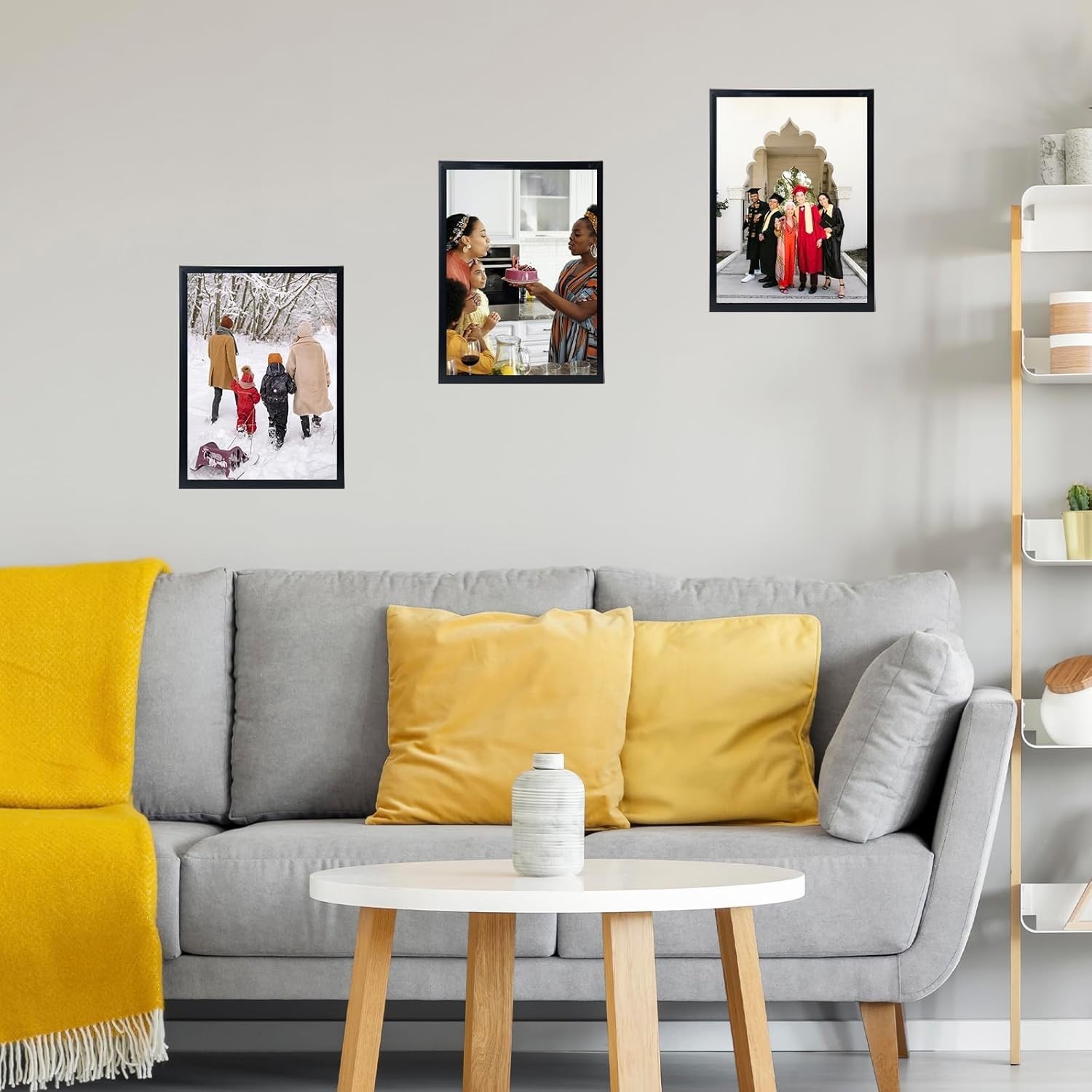 10X13 Picture Frame Black for Wall Hanging, Wall Mounting Horizontally or Vertic gallery