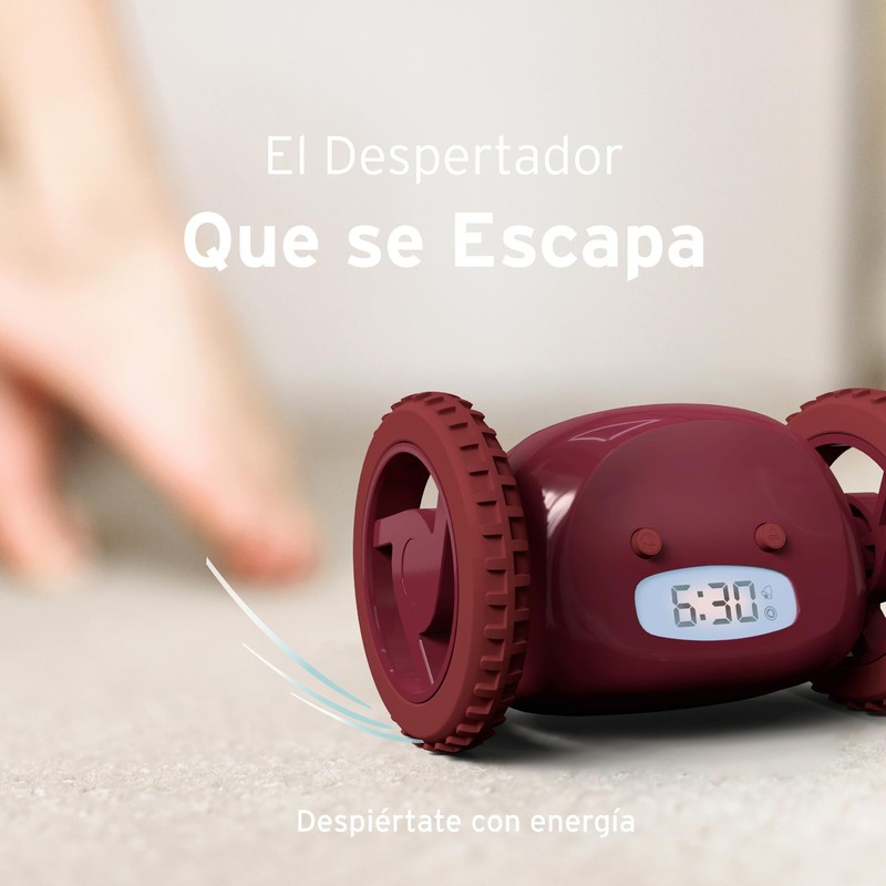 CLOCKY Extra Loud Alarm Clock on Wheels for Heavy Sleepers, Vibrating, Runs Away gallery