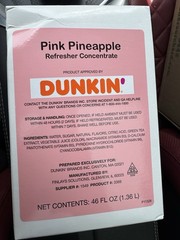 Dunkin Pink Pineapple Refresher Concentrate (EXP Aug) (FAST SHIP)(LIMITED)