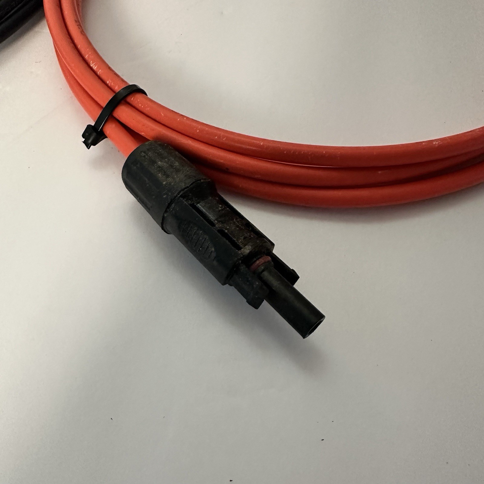 Solar Panel Extension Cable 10 AWG Gauge 10 Foot Length 1 Pair USED gallery