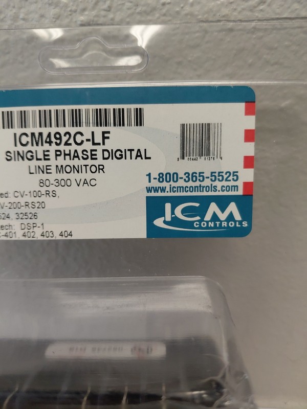 ICM Controls ICM492C-LF Digital Single-Phase Line Voltage Monitor Fully Programm gallery