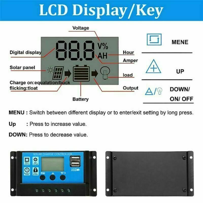 200 Watts Solar Panel Kit 100A 12V Battery Charger with Controller Caravan Boat gallery