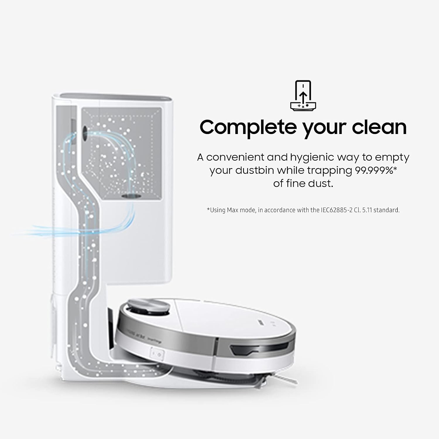 SAMSUNG Jet Bot+ Robot Vacuum Cleaner - White (Used) gallery