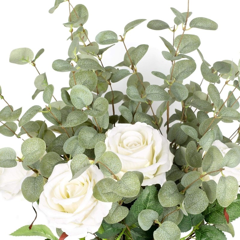 Home Party Wedding Decor Eucalyptus Leaf Spray - 12 Pcs gallery