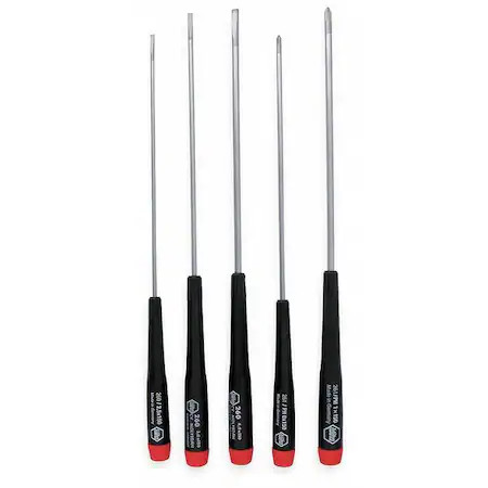 Wiha 26192 Precision Screwdriver Set, Phillips/Slotted Tip, 1/8 In, 3/32 In, gallery