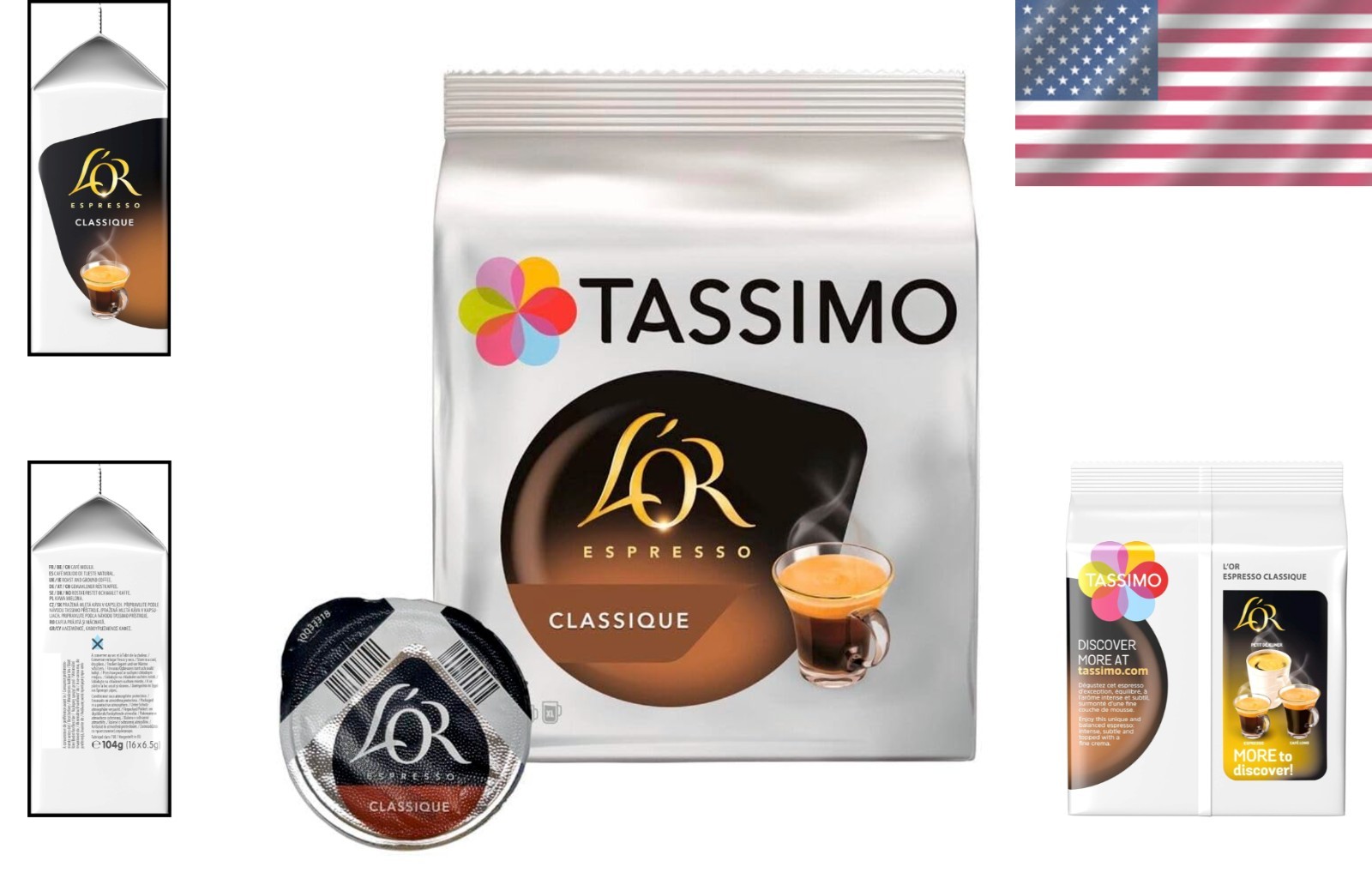 Convenient 16-Pod L'Or Espresso Classic - Medium Roast for Anytime Enjoyment gallery