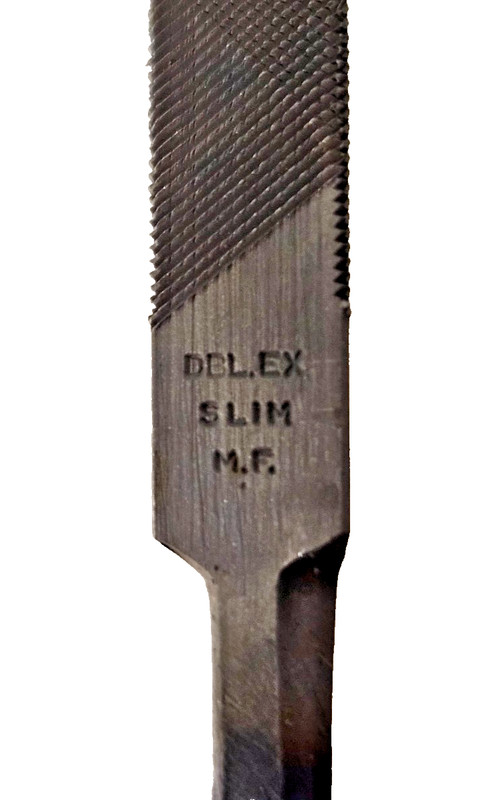 Nicholson 7" Double Extra Slim Taper File Double Cut Triangular USA MADE N.O.S. gallery