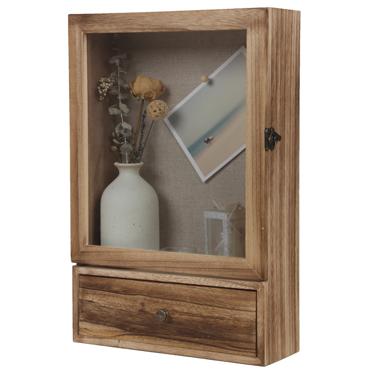 Shadow Box Display Case Large 11x16 Shadow Box Picture Frame W/ Drawer gallery