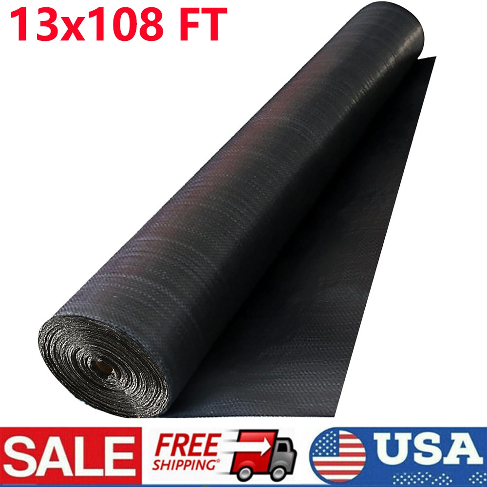 Weed Barrier Driveway Fabric 13ft x 108ft Heavy Duty Woven Geotextile Fabric gallery