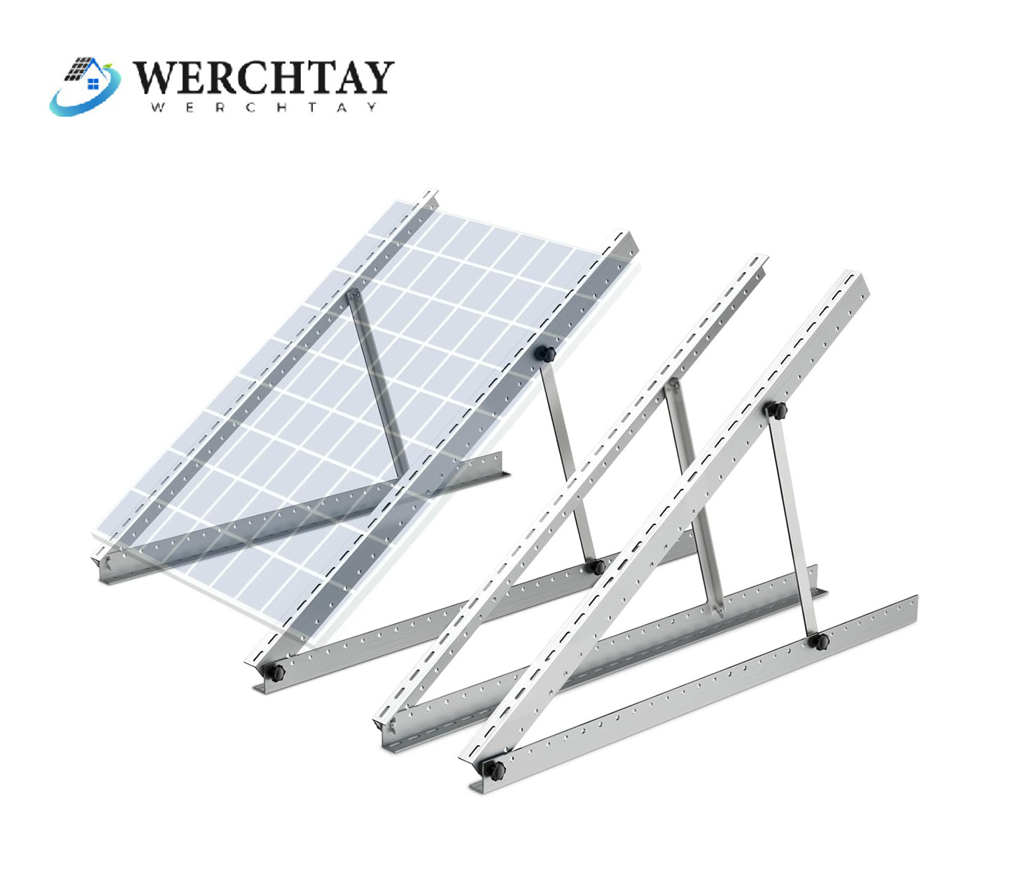 Solar Panel RV Tilt Mount (45/47in）Brackets Roof Flat Surface Adjustable Frame gallery