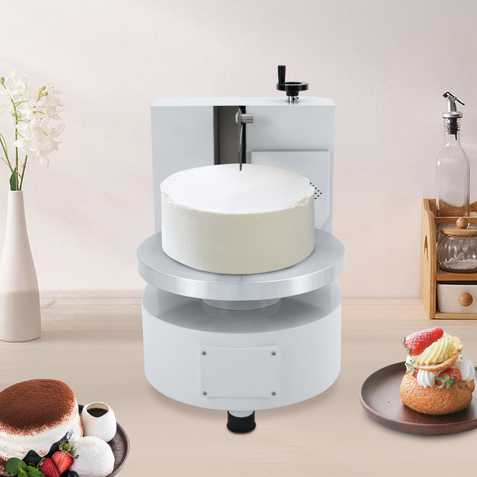 Cream Spreading Edge Smoothing Coating Machine Cake Decorating Coating Machine gallery