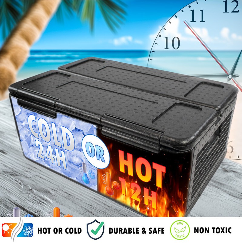 Cooling Chilling Collapsible Cooler Chest Box Insulate Iceless Foldable Portable gallery