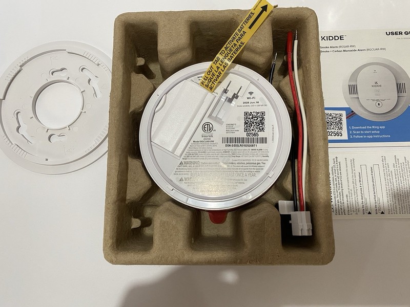 Kidde Ring Enabled Smart Smoke + Carbon Monoxide Alarm Detector Wired RGCUAR-RW gallery